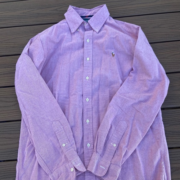 Polo Ralph Lauren Salmon Oxford Shirt, Size Medium - Picture 1 of 4